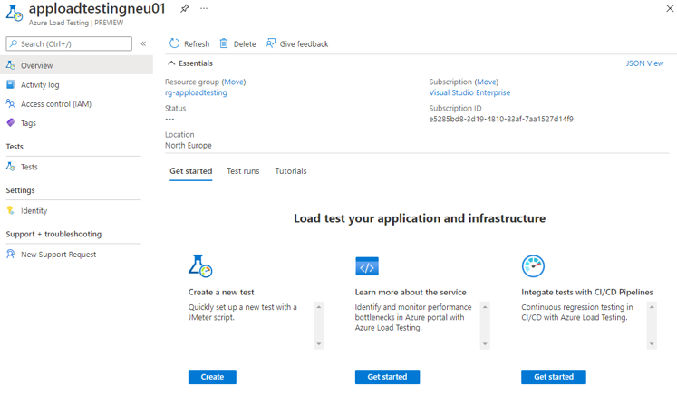 App testing Interface